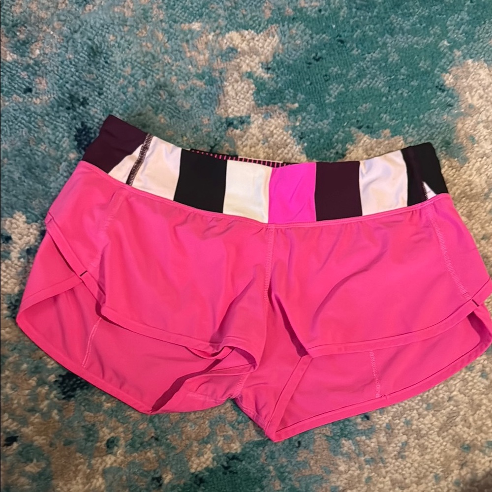 Pink lululemon speed up Women's Shorts